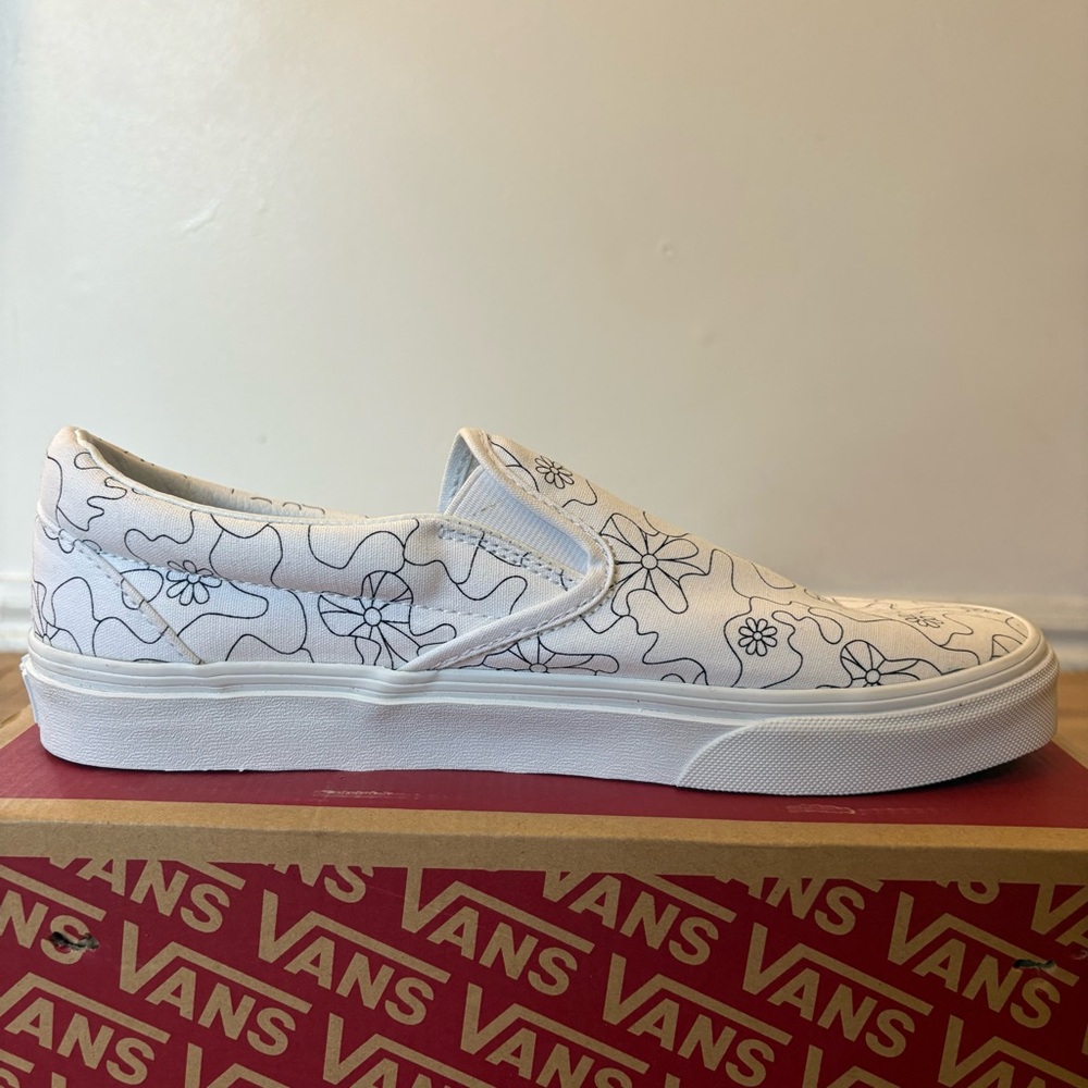 Vans Classic Slip-On U-Paint “Camo Daisy” NWT Men’s 9 Women’s 10.5 - Picture 5 of 12